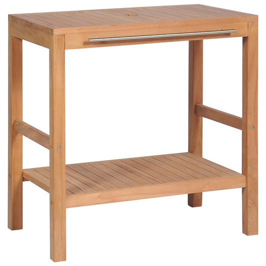 246492 vidaXL Bathroom Vanity Cabinet Solid Teak 74x45x75 cm
