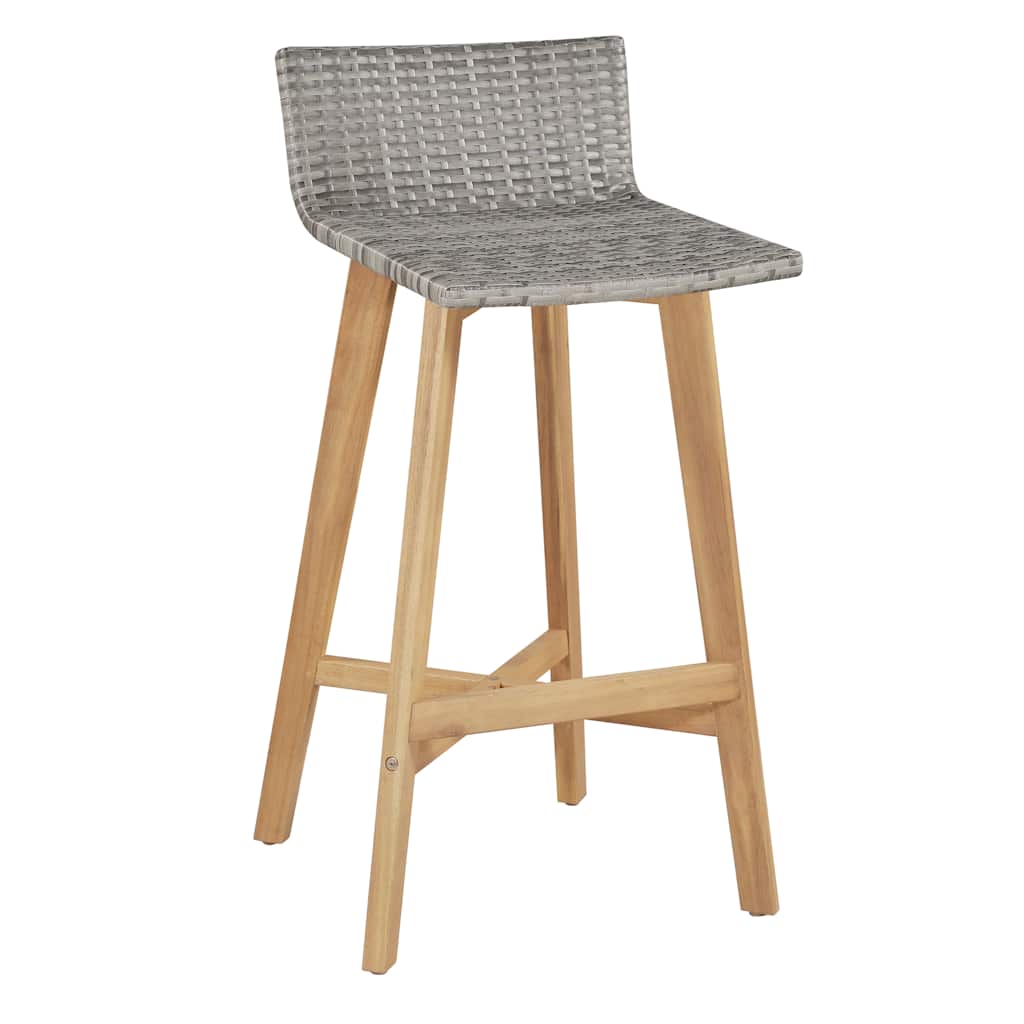 44221 vidaXL 5 Piece Outdoor Dining Set Solid Acacia Wood