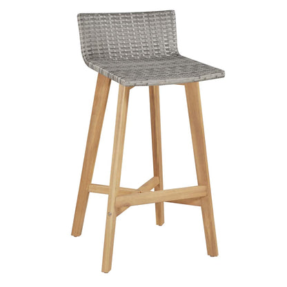 44221 vidaXL 5 Piece Outdoor Dining Set Solid Acacia Wood