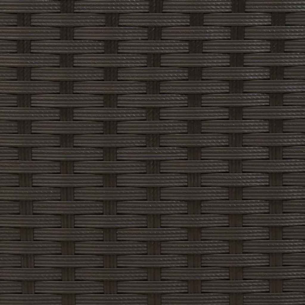 44238 vidaXL Stackable Outdoor Chairs 2 pcs Poly Rattan Black