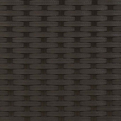44238 vidaXL Stackable Outdoor Chairs 2 pcs Poly Rattan Black