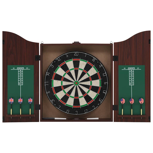 vidaXL Professional Dart Set with Dartboard and Cabinet Sisal Steel