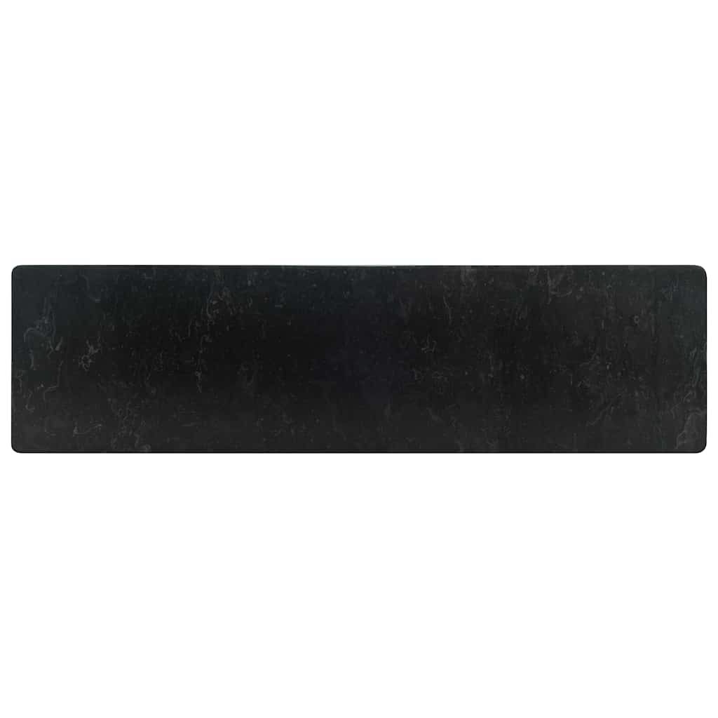 vidaXL Sink 45x30x12 cm Marble High Gloss Black