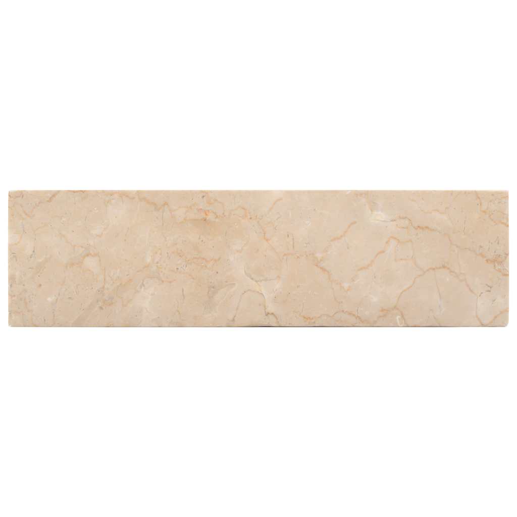 vidaXL Sink 45x30x12 cm Marble High Gloss Cream