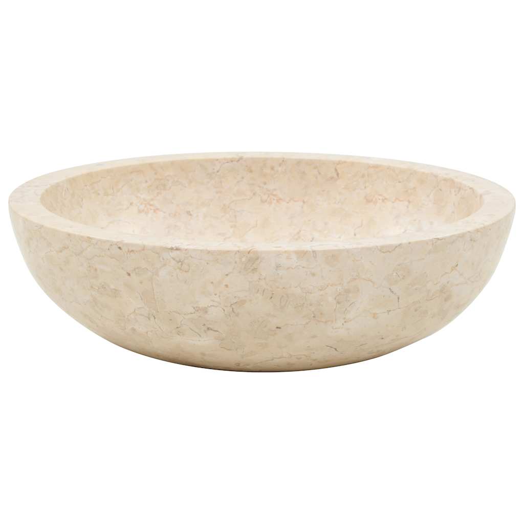 vidaXL Sink 40x12 cm Marble Cream