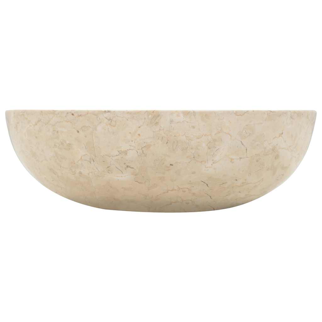 vidaXL Sink 40x12 cm Marble Cream
