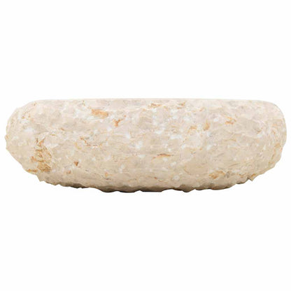 vidaXL Sink 40x12 cm Marble Cream