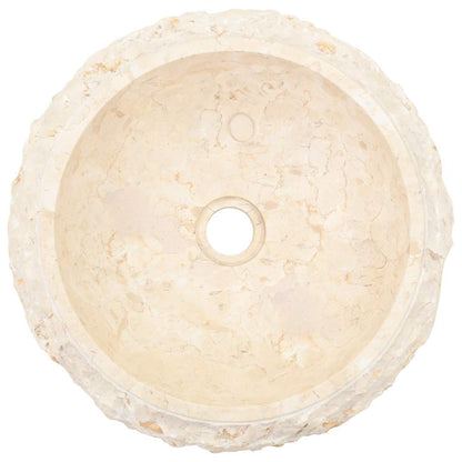 vidaXL Sink 40x12 cm Marble Cream