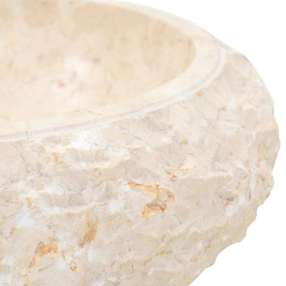 vidaXL Sink 40x12 cm Marble Cream