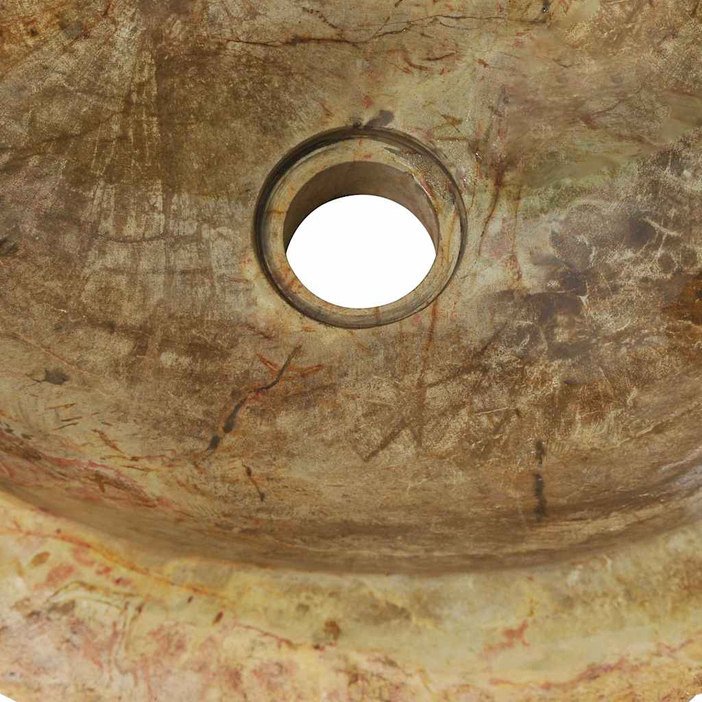 vidaXL Sink 45x35x15 cm Fossil Stone Cream