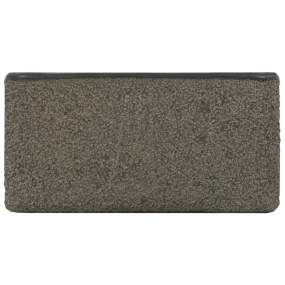 vidaXL Sink 30x30x15 cm Riverstone Black