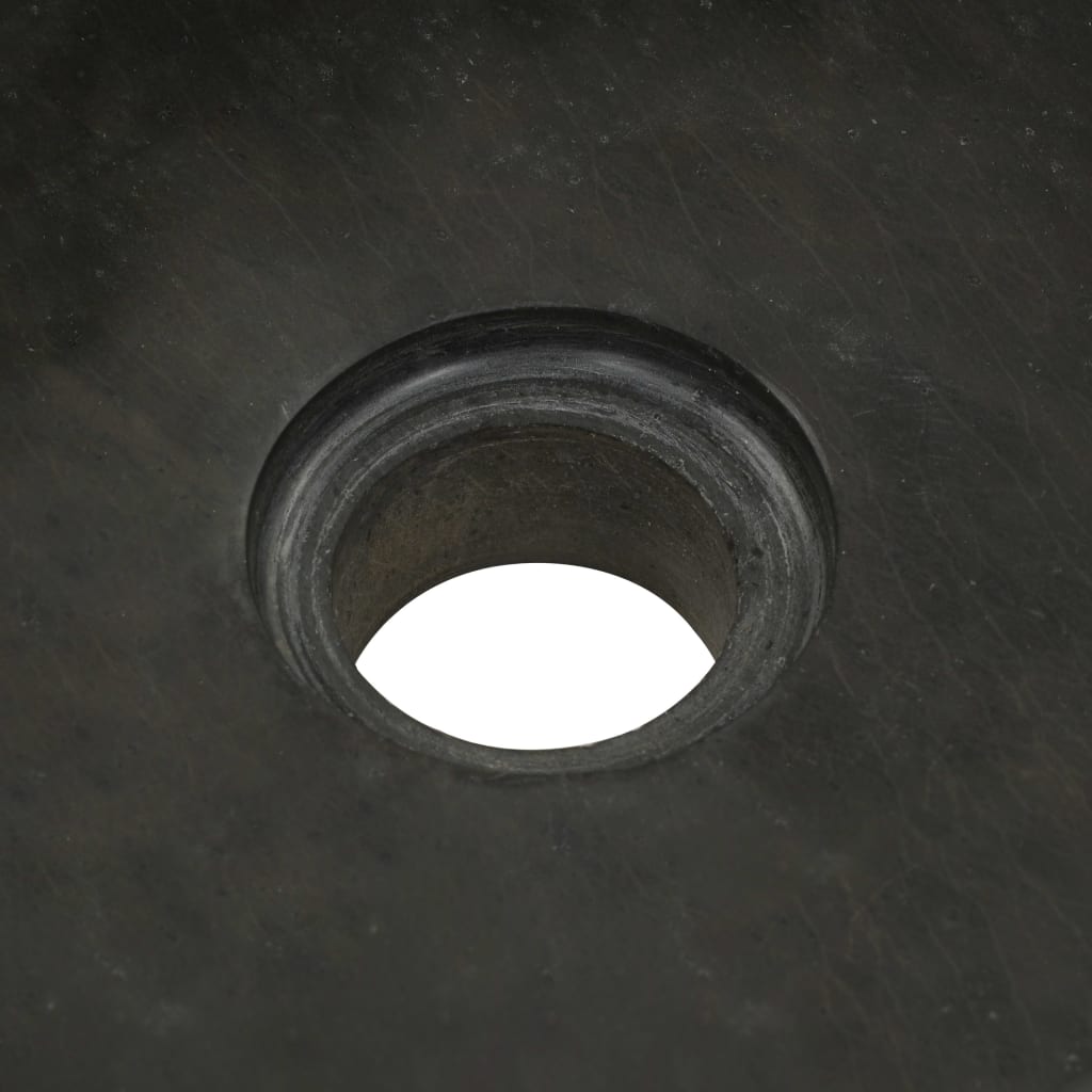 vidaXL Sink 30x30x15 cm Riverstone Black