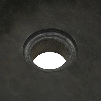 vidaXL Sink 30x30x15 cm Riverstone Black