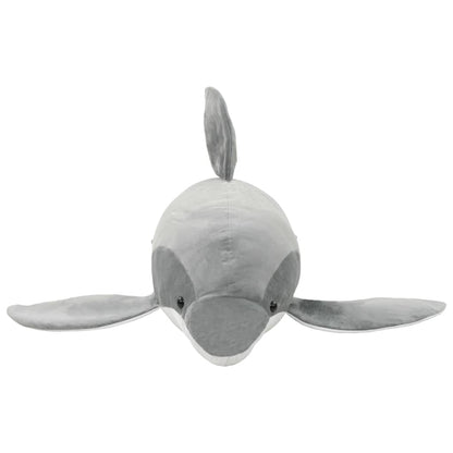 vidaXL Dolphin Cuddly Toy Plush Grey