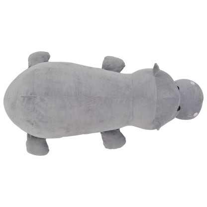 vidaXL Hippo Cuddly Toy Plush Grey