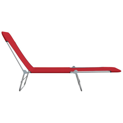 vidaXL Sunlounger | Set of 2 | Red