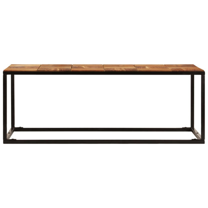 vidaXL Coffee Table 110x60x40 cm Solid Acacia Wood and Steel