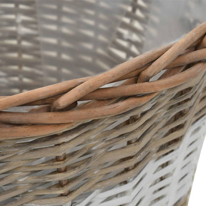 vidaXL Raised Bed 4 pcs Wicker with PE Lining