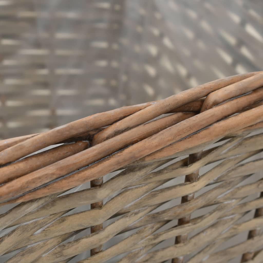 vidaXL Raised Bed 3 pcs Wicker with PE Lining