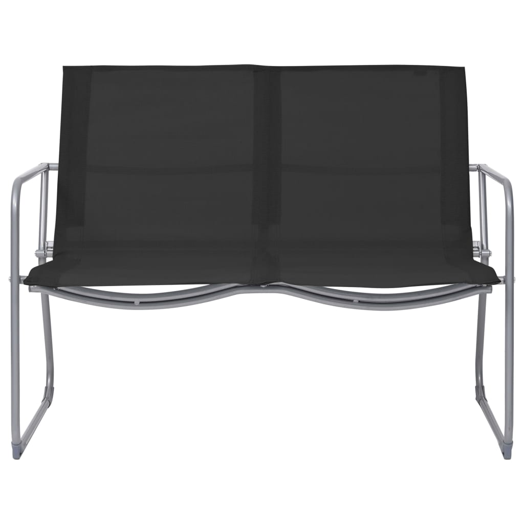 vidaXL Garden Set | Black | Textilene fabric and steel | Medium | Durable
