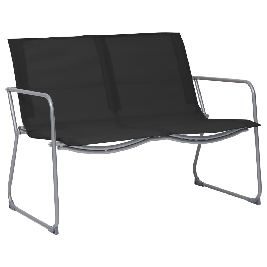 vidaXL Garden Set | Black | Textilene fabric and steel | Medium | Durable