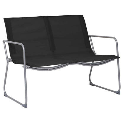 vidaXL Garden Set | Black | Textilene fabric and steel | Medium | Durable