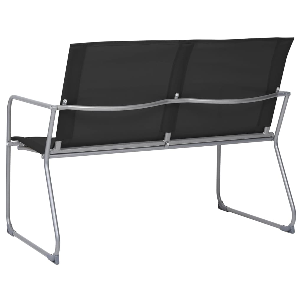 vidaXL Garden Set | Black | Textilene fabric and steel | Medium | Durable