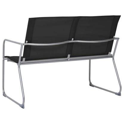 vidaXL Garden Set | Black | Textilene fabric and steel | Medium | Durable