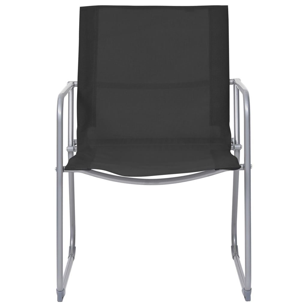 vidaXL Garden Set | Black | Textilene fabric and steel | Medium | Durable