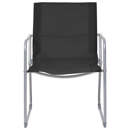vidaXL Garden Set | Black | Textilene fabric and steel | Medium | Durable