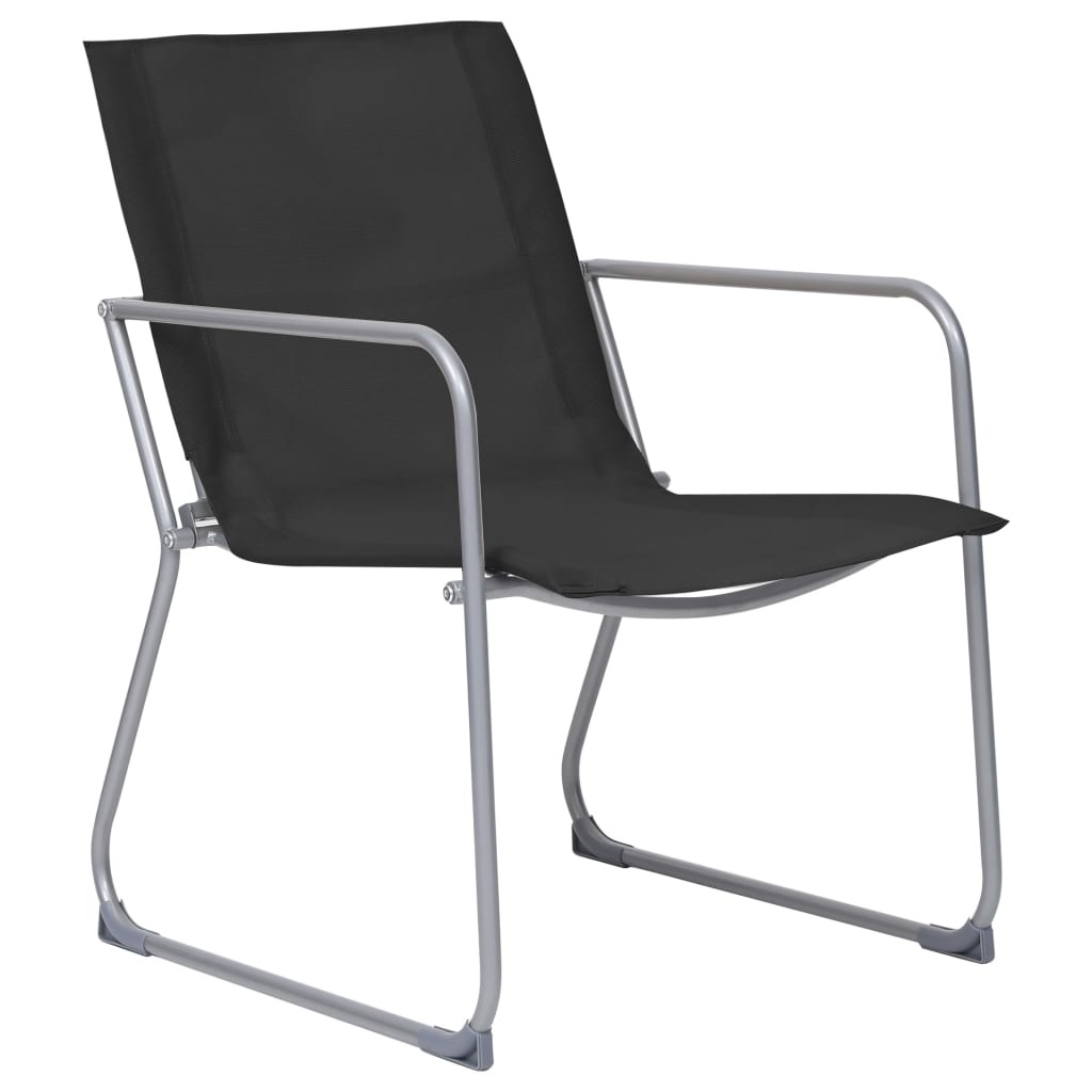 vidaXL Garden Set | Black | Textilene fabric and steel | Medium | Durable