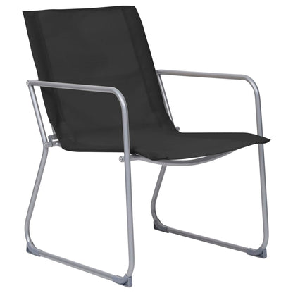 vidaXL Garden Set | Black | Textilene fabric and steel | Medium | Durable