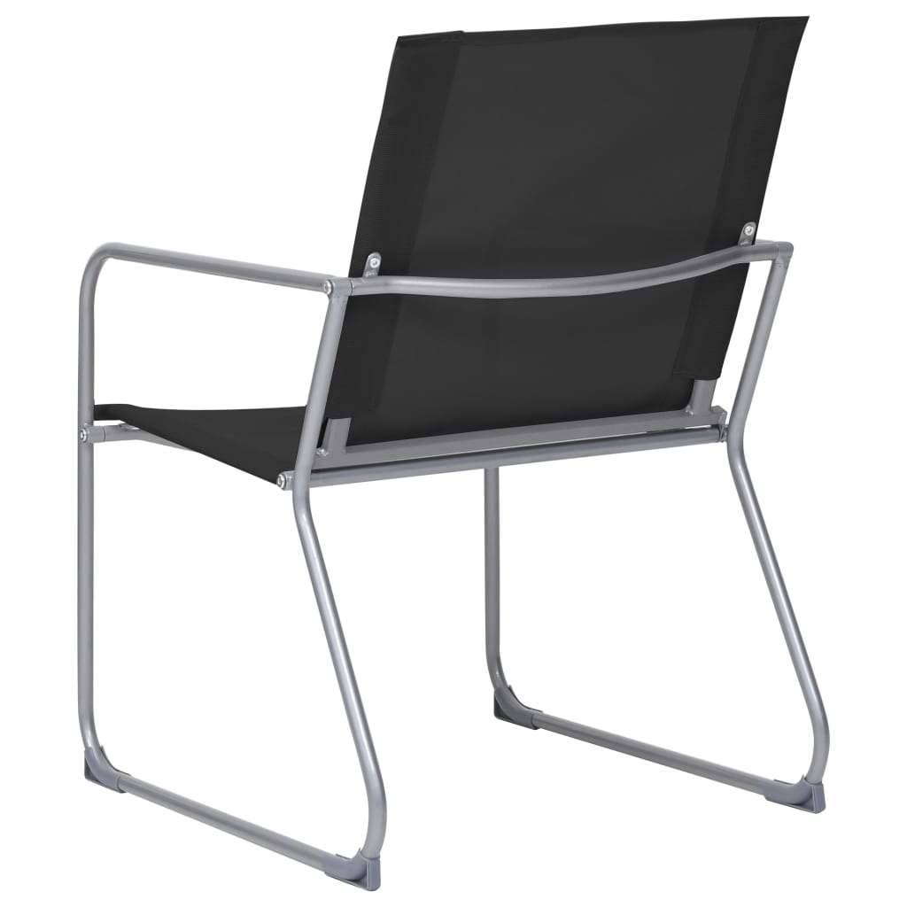 vidaXL Garden Set | Black | Textilene fabric and steel | Medium | Durable