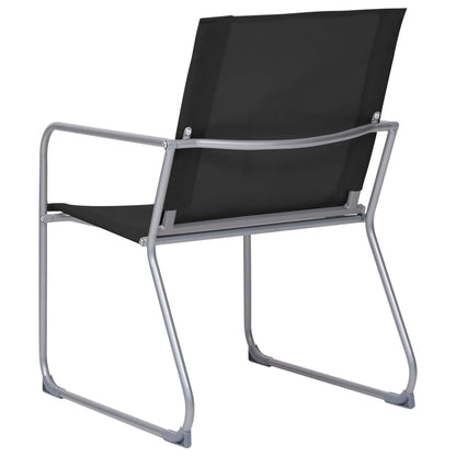 vidaXL Garden Set | Black | Textilene fabric and steel | Medium | Durable