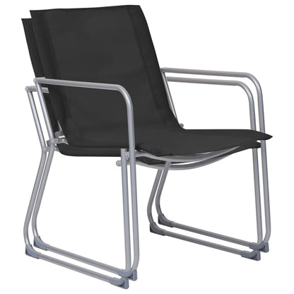 vidaXL Garden Set | Black | Textilene fabric and steel | Medium | Durable