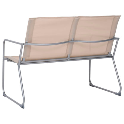 vidaXL Garden Set | Cream | Textilene, Steel | Standard | Tough | Garden Set