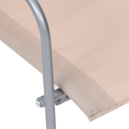 vidaXL Garden Set | Cream | Textilene, Steel | Standard | Tough | Garden Set