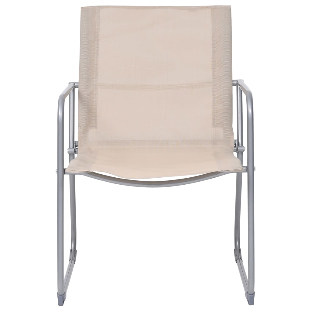 vidaXL Garden Set | Cream | Textilene, Steel | Standard | Tough | Garden Set