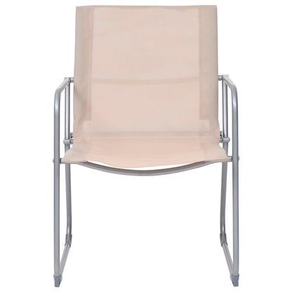 vidaXL Garden Set | Cream | Textilene, Steel | Standard | Tough | Garden Set