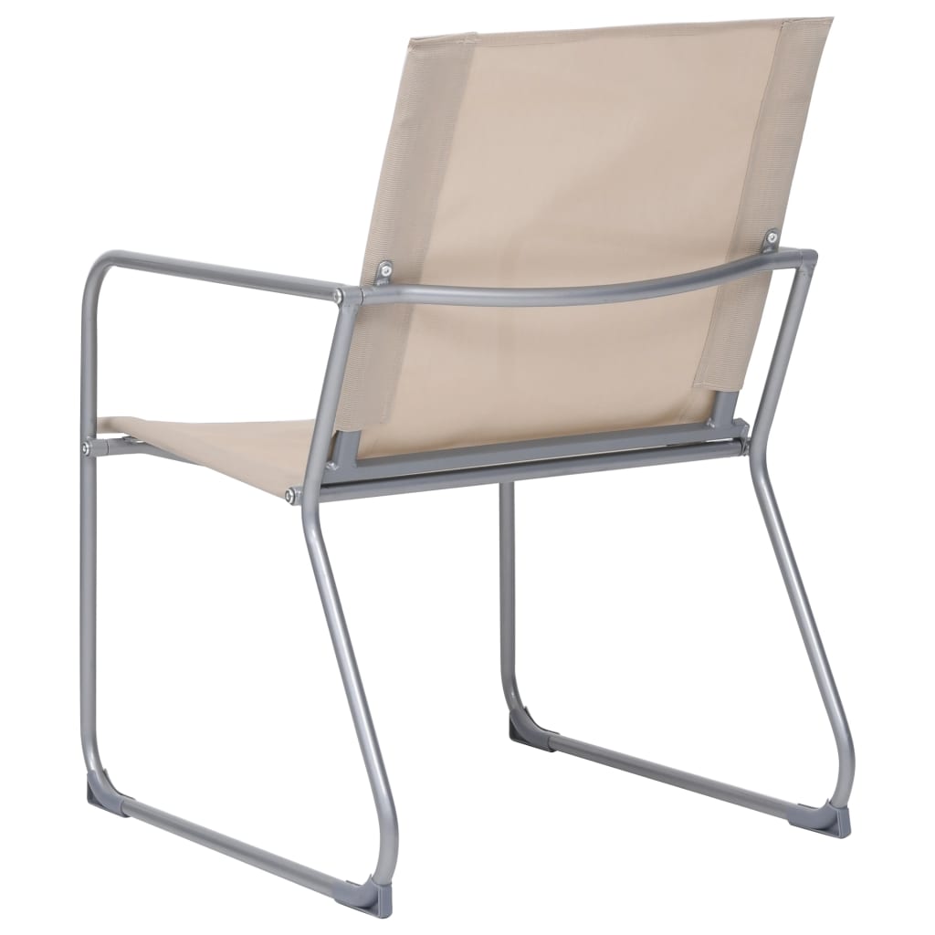 vidaXL Garden Set | Cream | Textilene, Steel | Standard | Tough | Garden Set