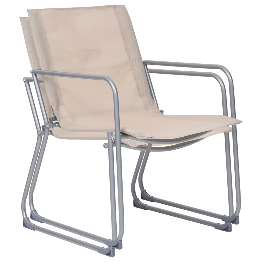 vidaXL Garden Set | Cream | Textilene, Steel | Standard | Tough | Garden Set