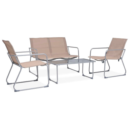 vidaXL Garden Set | Taupe | Textilene | Durable | Garden Set | Rectangular