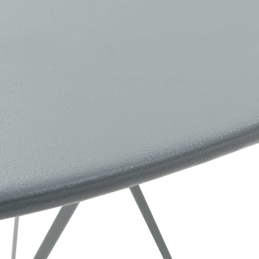 44355 vidaXL 3 Piece Bistro Set Steel Grey