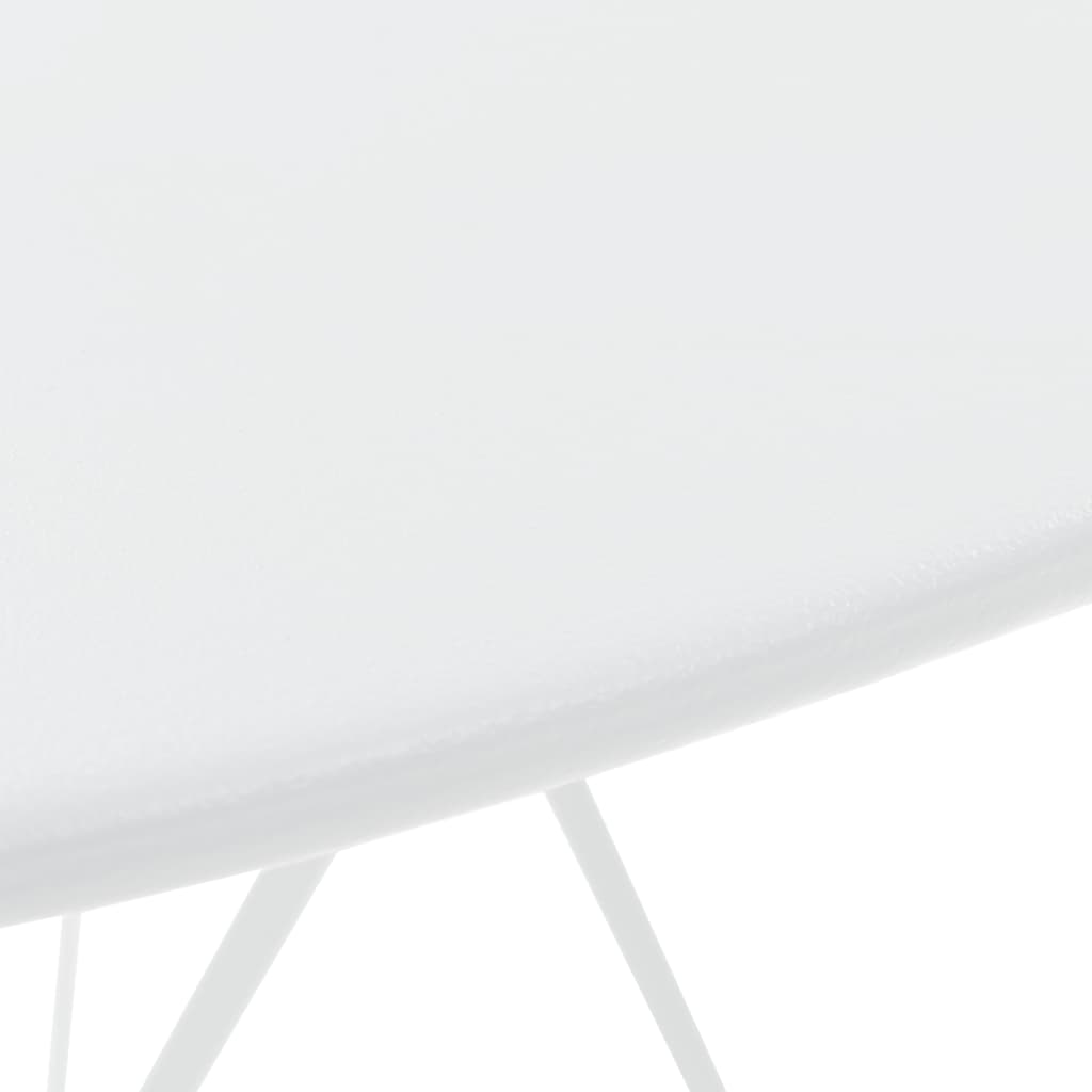 vidaXL Bistro Set | White | Powder-Coated Steel | Compact | Foldable