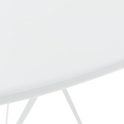 vidaXL Bistro Set | White | Powder-Coated Steel | Compact | Foldable