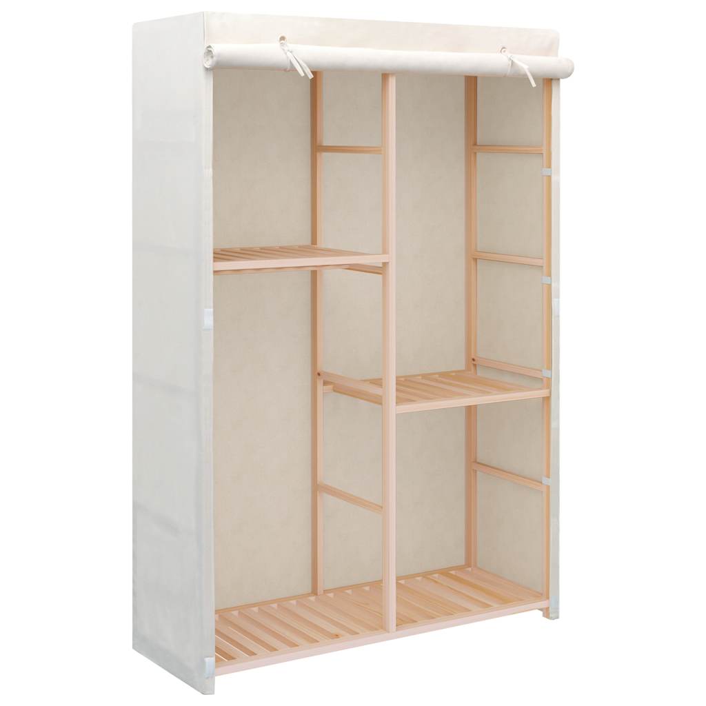 vidaXL Wardrobe | White | Solid fir wood | 110x40x170 cm | Wardrobe