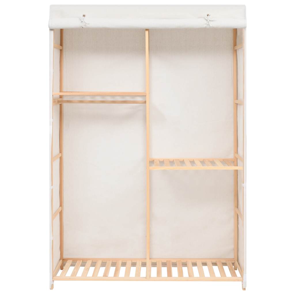 vidaXL Wardrobe | White | Solid fir wood | 110x40x170 cm | Wardrobe
