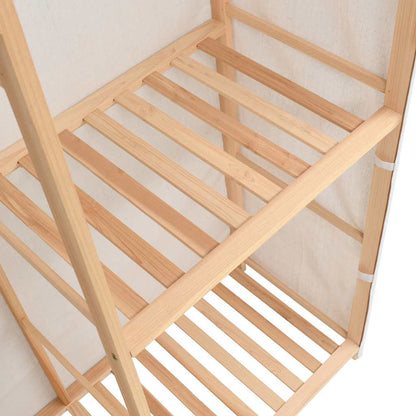 247108 vidaXL 3-Tier Clothes Wardrobe 110x40x170 cm