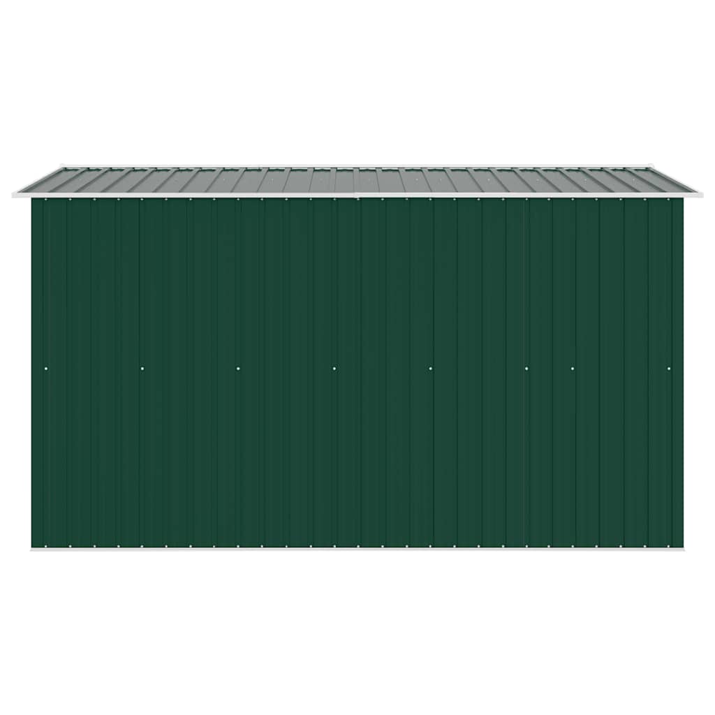 vidaXL Garden Shed 257x298x178 cm Metal Green
