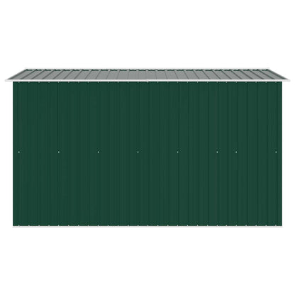 vidaXL Garden Shed 257x298x178 cm Metal Green